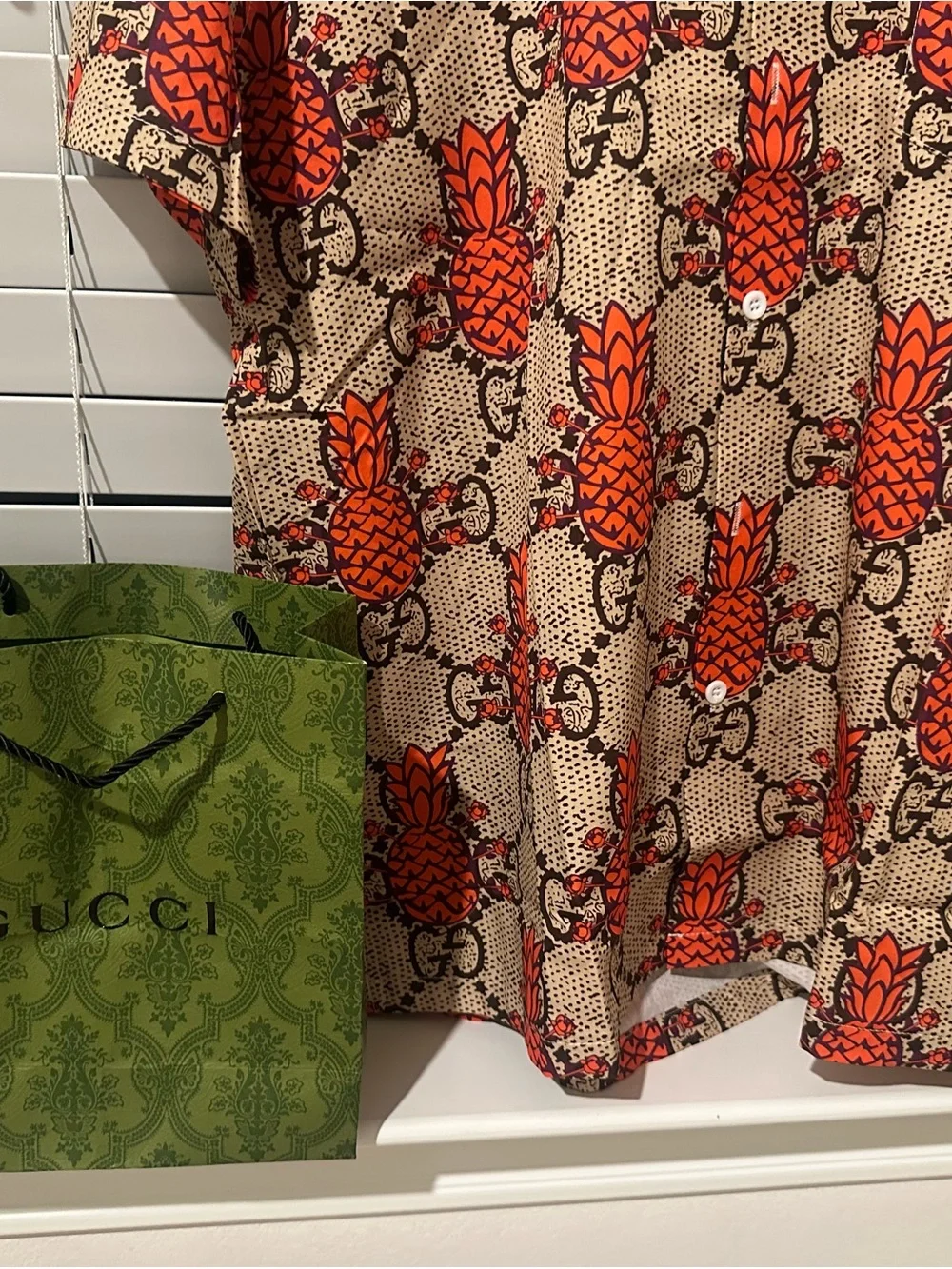 Gucci short sleeve shirt silk